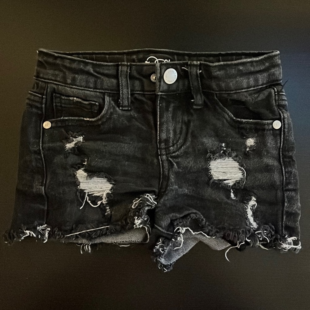Art Class black denim shorts